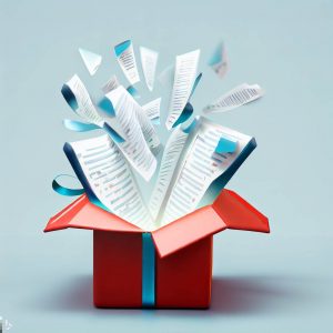 A present with blog posts