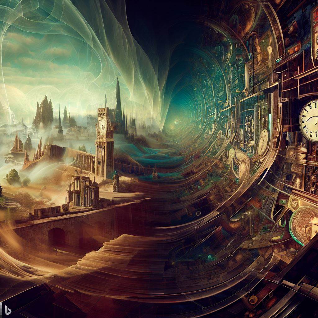 A time warp, with pockets of different eras and civilizations that exist side by side.